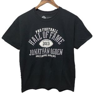 NFL Pro football Hall of Fame 2013 Jonathan Ogden Baltimore Ravens sports shirt